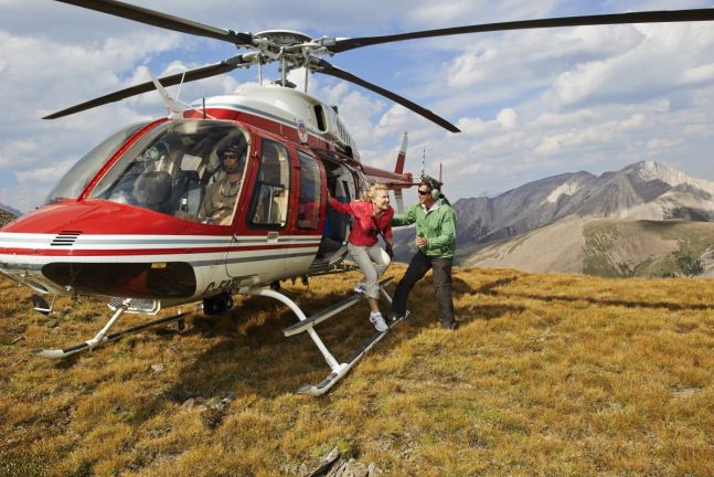 Private Banff and Canmore heli hiking guide service available 