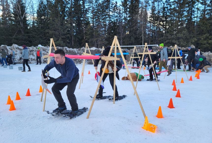 Snowshoe Obstacle Course