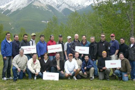 Group Activity in Banff, Canadian Rockies