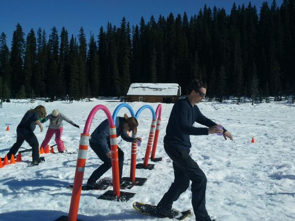 Snowshoe Obstacle Course