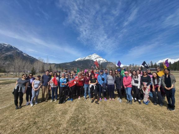 Team Building Banff Canmore Group Photo