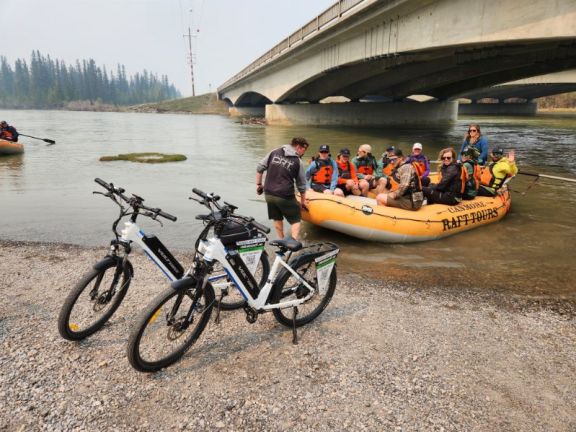 Rafting and eBike challenges